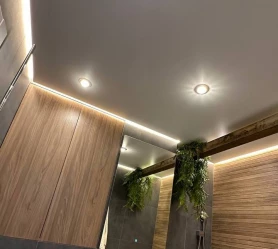 Теневые натяжные потолки